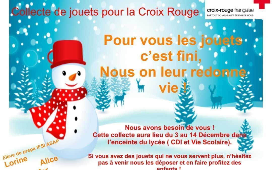 Collecte de jouets pour la Croix Rouge