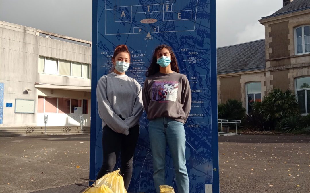 Les éco-délégués du lycée Atlantique ont organisé une « clean walk »