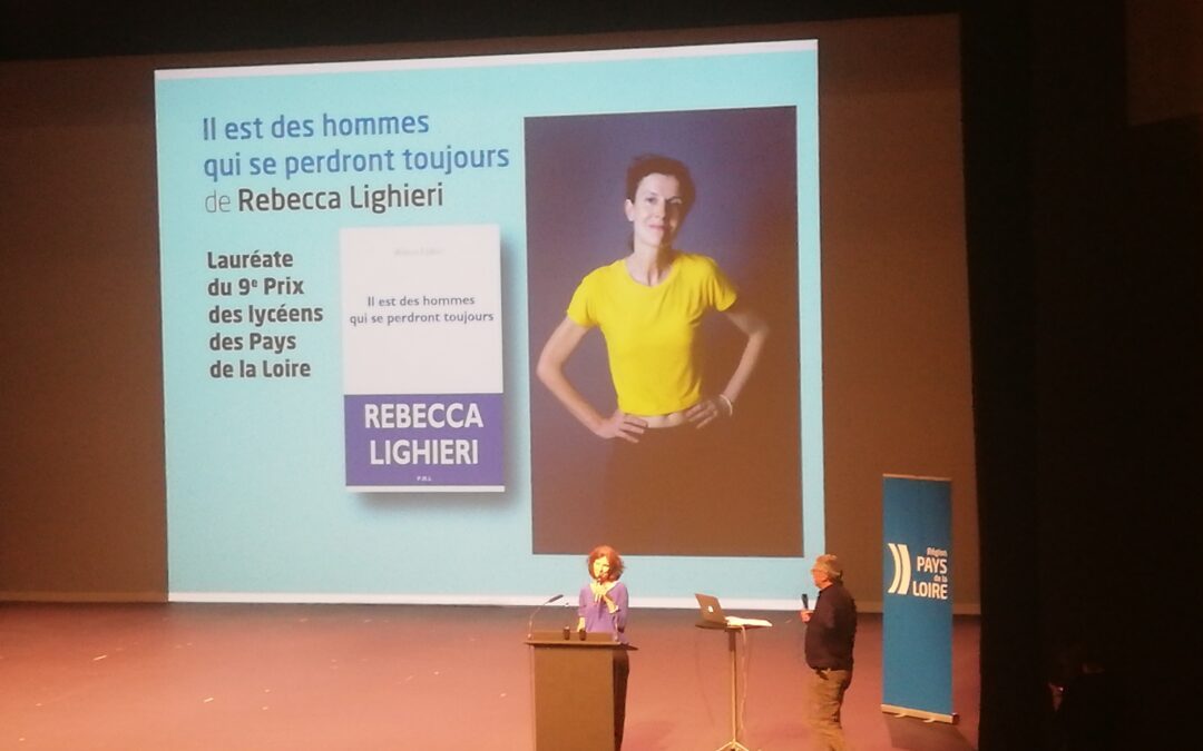 Rébecca Lighieri lauréate du Prix littéraire des lycéens des Pays de La Loire