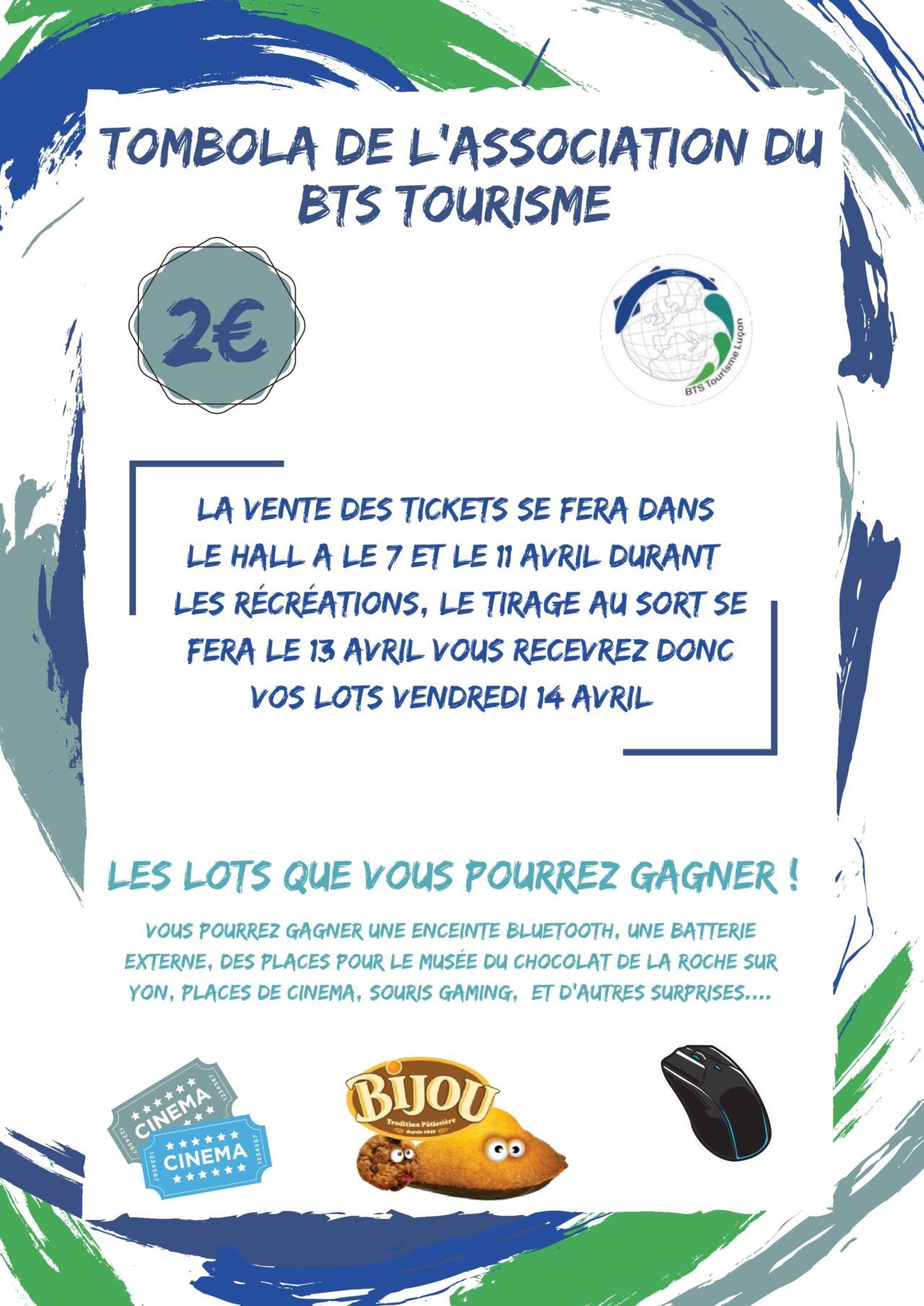 La Tombola De Lassociation Du Bts Tourisme Lyc E Atlantique