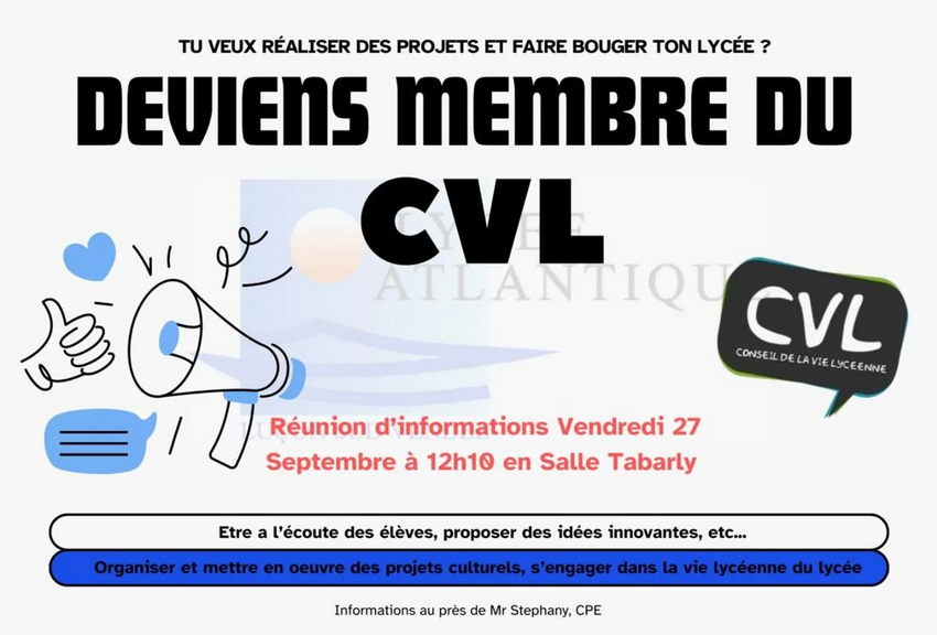 Deviens membre du CVL !