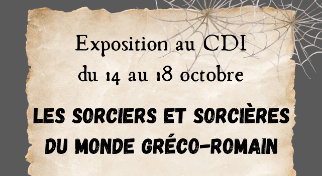 Exposition au CDI : les sorciers et sorcières du monde gréco-romain